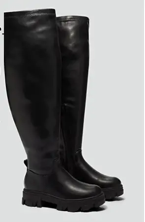 Fashion To Figure Belinda Over The Knee Lug Sole Boots