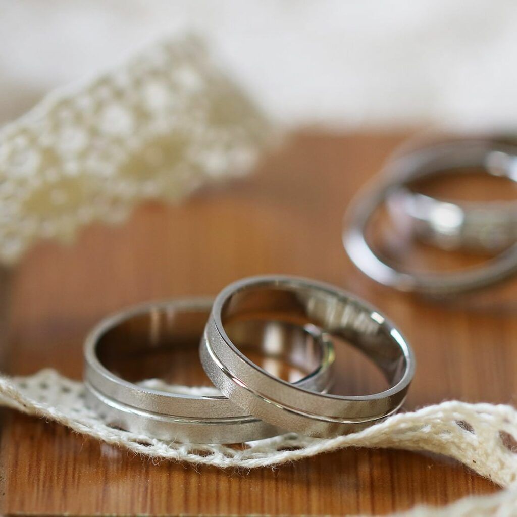 My Trio Rings for plus size brides and grooms