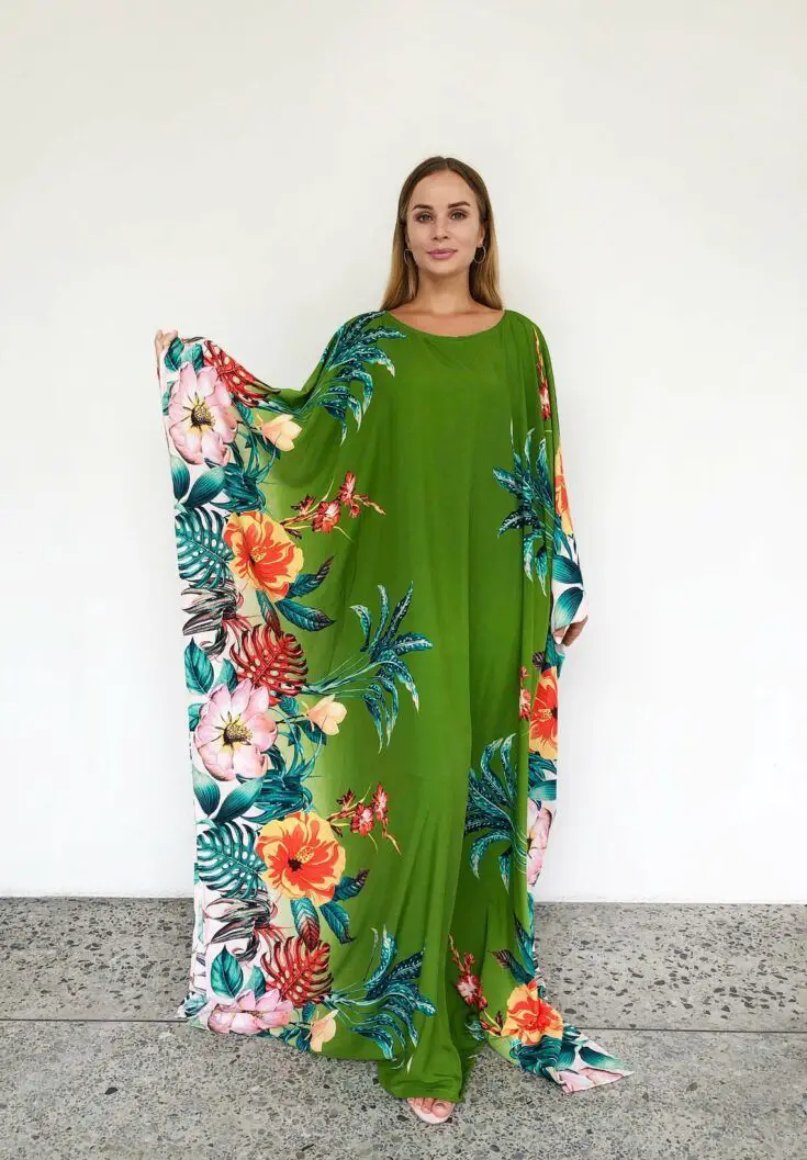 Tropical Print Kaftan